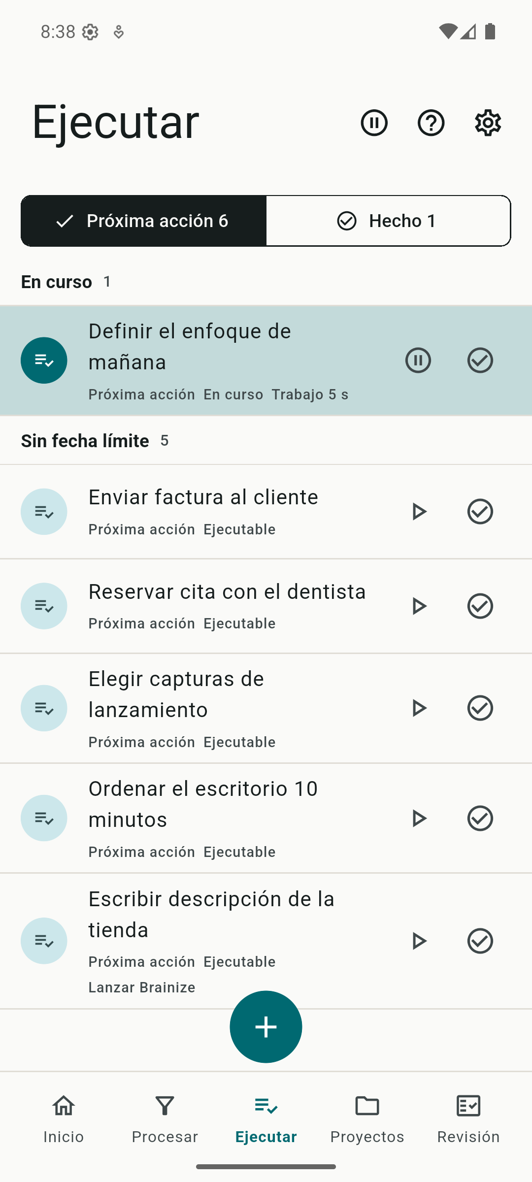 Brainize engage screenshot