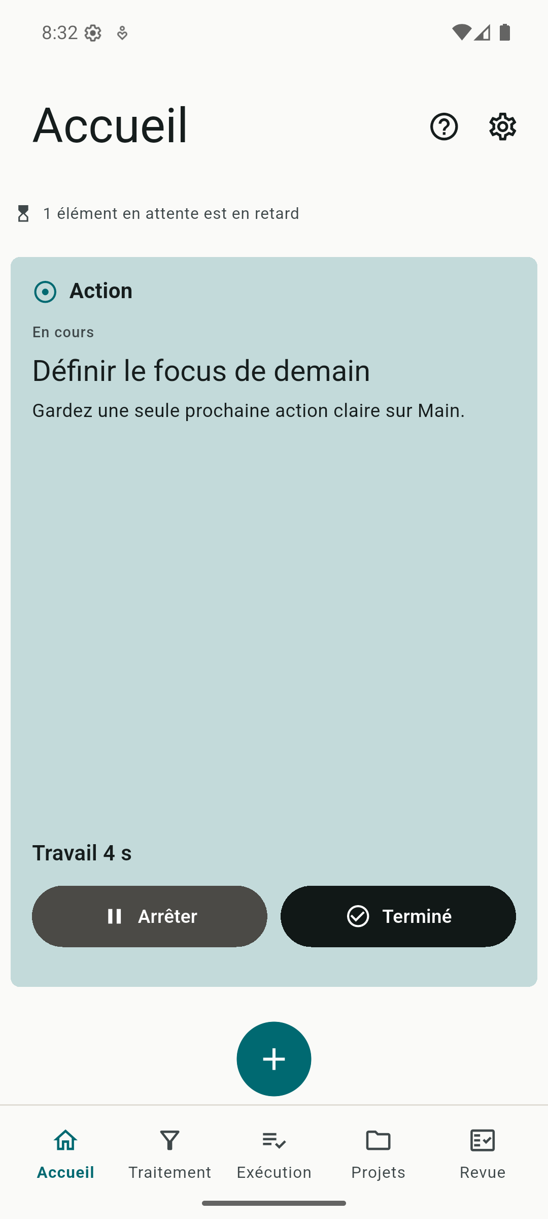 Brainize focus screenshot