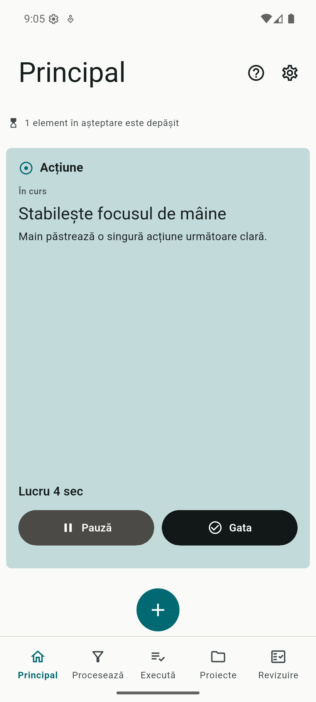 Brainize focus screenshot