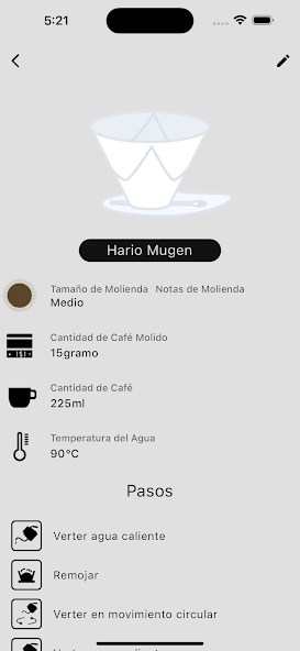 Perfil de café Recipes + brew methods